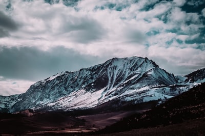 Snow mountain landscape photography
